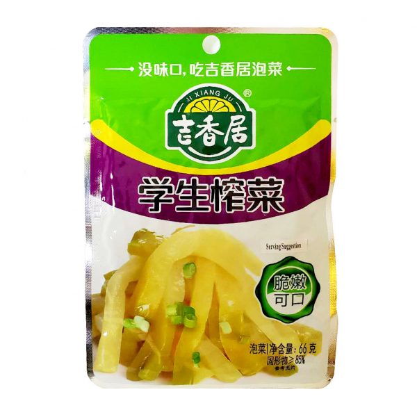 JXJ Preserved Vegetable 66g <br> 吉香居•學生榨菜 66g