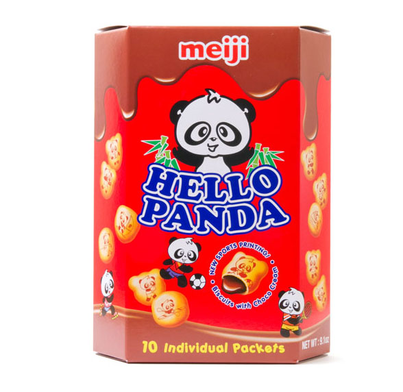 MEIJI Hello Panda Biscuit Chocolate 260g <br> 明治•朱古力熊仔餅大盒 260g