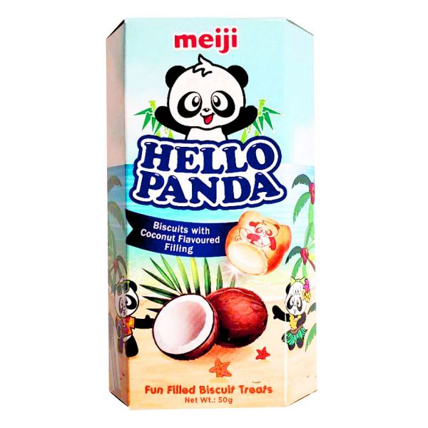 MEIJI Hello Panda Biscuit Coconut 50g <br> 明治•椰子熊仔餅 50g