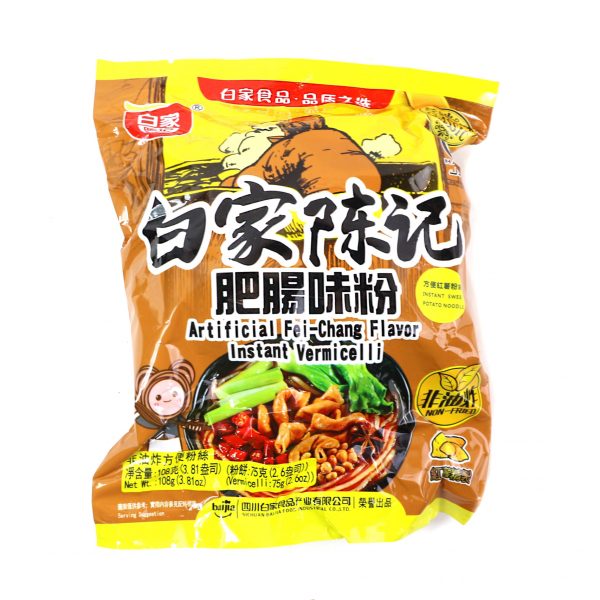 BJ Artificial Fei-Chang Flavor Instant Vermicelli 108g <br> 白家陳記•肥腸味粉 108g