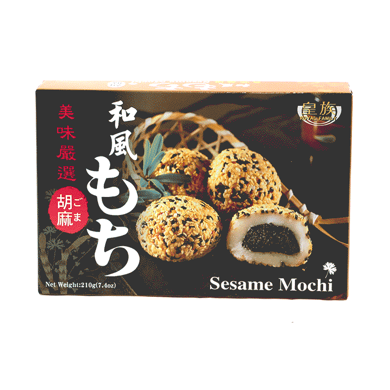 ROYAL FAMILY Sesame Mochi 210g <br> 皇族•胡麻麻薯 210g