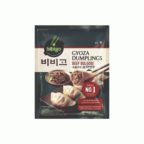 BIBIGO Korean Roast Beef Bulgogi Gyoza 600g <Br> BIBIGO•韓式烤牛肉煎餃 600g